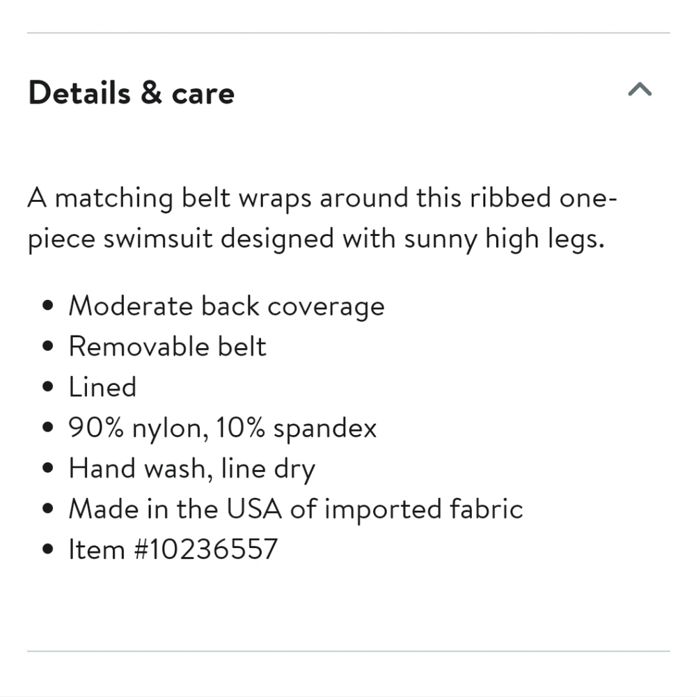 MONTCE KIM BELTED RIB ONE PIECE SWIMSUIT IN BLACK RIB/SZ:LARGE - Picture 4 of 11